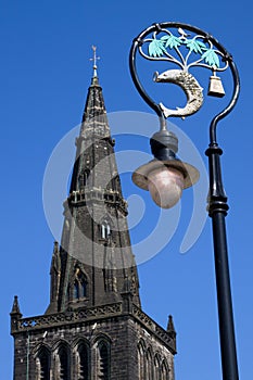 Glasgow Cathedral Spire and City Coat of Arms