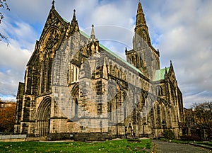 Glasgow Cathedral stands tall and proud in Glasgow City, Scotland, UK