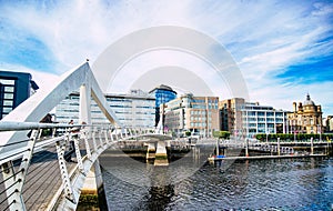 Glasgow Foot Bridge Over the River Clyde