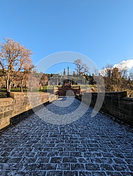 Glasgow graveyard necropolis bridge, Glasgow, Scotland