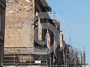 Glasgow School of Art ruins after fire in Glasgow