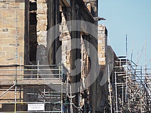 Glasgow School of Art ruins after fire in Glasgow