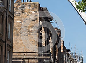 Glasgow School of Art ruins after fire in Glasgow