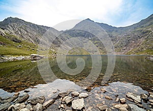 Glaslyn lake beside Mount Snowdon, Wales