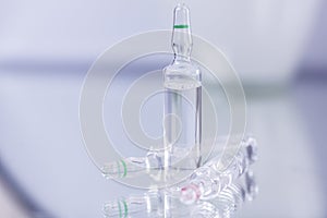 Glass ampullae with medication