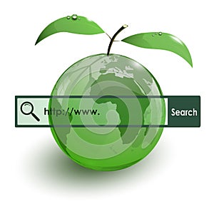 Glass apple fruit earth map www bar