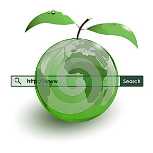 Glass apple fruit earth map www bar