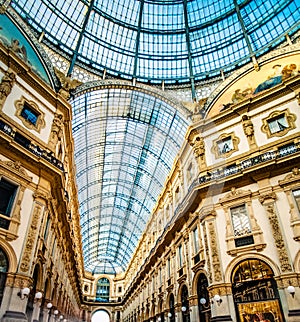 Glass arcade of Milan Gallery