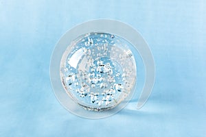 A glass ball with inner bubbles