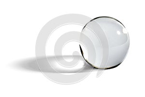Glass ball or orb with shadow