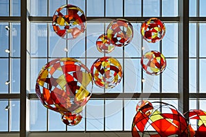 Glass Balloons On Ceiling