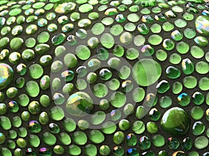 Glass balls background texture of glass balls