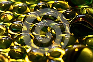Glass balls background texture of glass balls