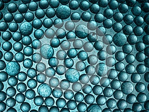 Glass balls background texture of glass balls