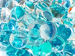 Glass balls background texture of glass balls