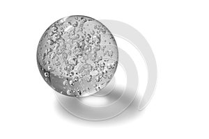 Glass balls with bubbles inside