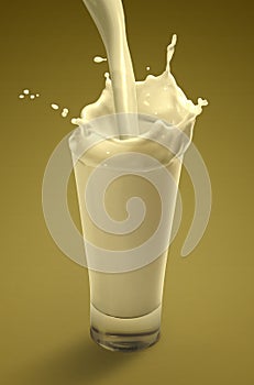 Glass of Banana Milkshake