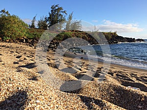 Glass Beach in Hanapepe on Kauai Island, Hawaii.