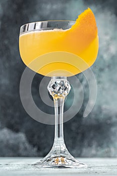 Glass of Bee`s Knees cocktail