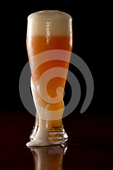 Glass with beer