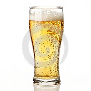 Glass of beer with bubble