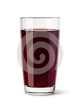 Glass of blackberry juice