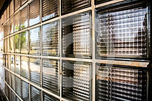 Glass block wall texture