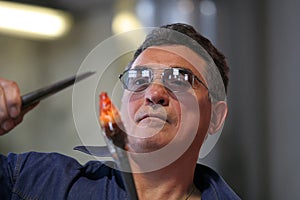 Glass blower