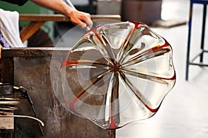 Glass Blower at His Work