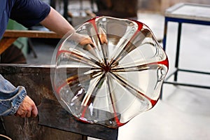 Glass Blower at His Work