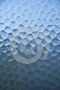 Glass blue abstract design texture.