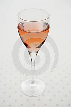 Glass of Blush Wine