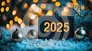 Glass Board with Text 2025