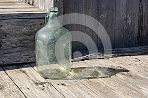 Glass bottle in Airboat Adventures Lafitte New Orleans