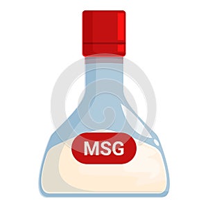Glass bottle containing msg flavor enhancer photo
