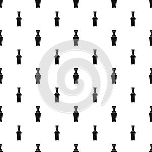 Glass bottle pattern seamless vector