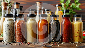 Glass bottle sauces and dressings