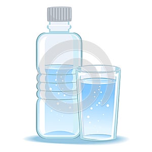 Glass and Bottled Water