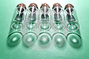 Glass bottles and Reflections