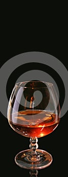 Glass of a brandy photo