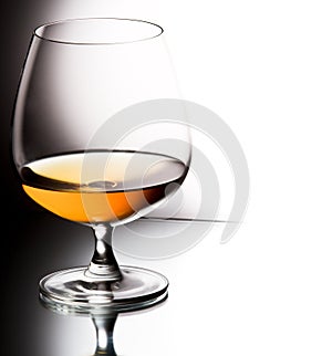 Glass of brandy photo