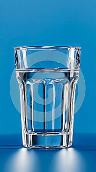 A glass brims with