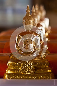 Glass Buddha statue