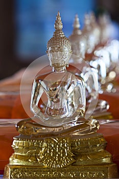 Glass Buddha statue