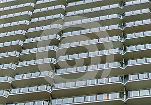 glass building balcony. architectural detail. background of architecture structure. modern urban backdrop. glass facade