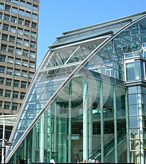 Glass building in London UK