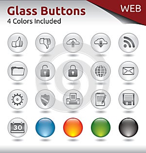 Glass Buttons WEB
