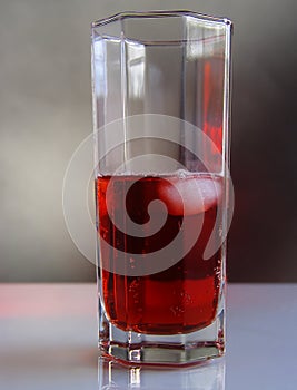 Glass campari photo