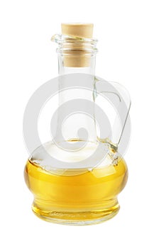 Glass carafe with vegetable oil