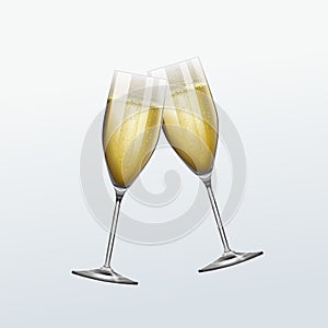 Glass of champage for celebrations